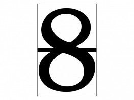 Набор магнитных карточек "Произвольный размер "8" (3 штуки) - fgospostavki.ru - Казань