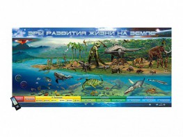 Интерактивный электрифицированный стенд "Эры развития жизни на Земле" адаптивный, с сенсорным пультом управления и планшетом со шрифтом Брайля - fgospostavki.ru - Казань