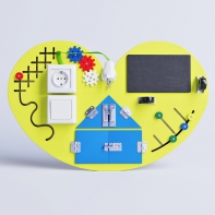 Бизиборд «Большое жёлтое сердце» - fgospostavki.ru - Казань