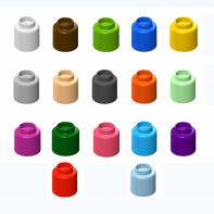  Элемент конструктора одиночный одноцветный Color Blocks 100 штук - fgospostavki.ru - Казань