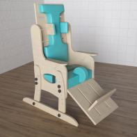 Стул для ребенка с ОВЗ с регулируемой подножкой «Адаптация» №2 - fgospostavki.ru - Казань