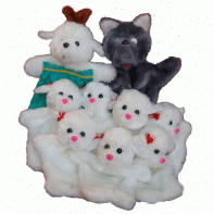 Набор перчаточных кукол "Волк и семеро козлят" - fgospostavki.ru - Казань