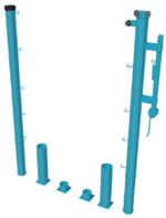 Стойки для большого тенниса с механизмом натяжения со стаканами - fgospostavki.ru - Казань