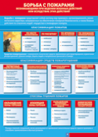 Таблица "Борьба с пожарами" (100х140 сантиметров, винил) - fgospostavki.ru - Казань