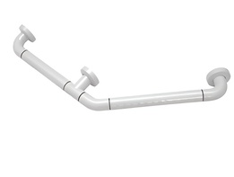 Поручень угловой трехопорный с антибактериальным покрытием (белая) - fgospostavki.ru - Казань
