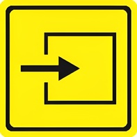 Тактильный знак (вход в помещение) 100х100 - fgospostavki.ru - Казань