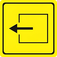 Тактильный знак (выход из помещения) 100х100 - fgospostavki.ru - Казань