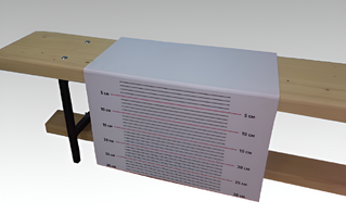 Линейка складная для измерения уровня гибкости на гимнастическую скамейку - fgospostavki.ru - Казань