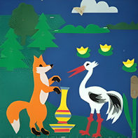 Пособие для слабовидящих детей - Театр-сказка "Лиса и журавль" - fgospostavki.ru - Казань