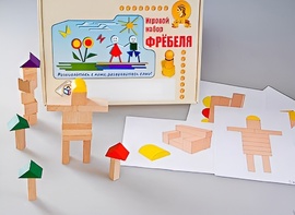Игровой набор Фребеля "Конструктор деревянный без соединений-3" (Серия "Эксперимент") - fgospostavki.ru - Казань
