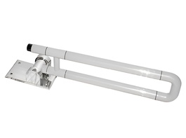 Поручень откидной с антибактериальным покрытием (белый) - fgospostavki.ru - Казань