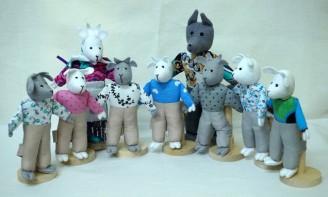 Шагающий театр "Волк и 7 козлят" (9 персонажей) - fgospostavki.ru - Казань