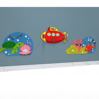 Комплект бизибордов «Подводный мир» 3 в 1 - fgospostavki.ru - Казань