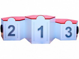 Электрифицированный интерактивный наградной пьедестал "Первый, второй, третий" - fgospostavki.ru - Казань