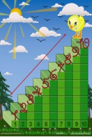 Интерактивная таблица на магнитах "Лесенка для счета" - fgospostavki.ru - Казань