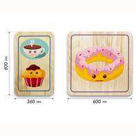 Набор стеновых панелей «Милая еда - Завтрак» - fgospostavki.ru - Казань