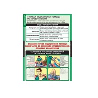 Комплект таблиц. ОБЖ. Правила оказания первой медицинской помощи - fgospostavki.ru - Казань