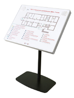 Тактильно-звуковая мнемосхема в комплекте со стойкой (вертикальная стойка) - fgospostavki.ru - Казань