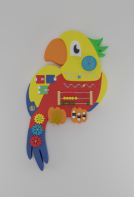 Бизиборд «Разноцветный попугай» - fgospostavki.ru - Казань