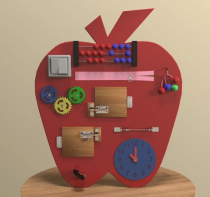 Бизиборд «Яблоко знаний» - fgospostavki.ru - Казань