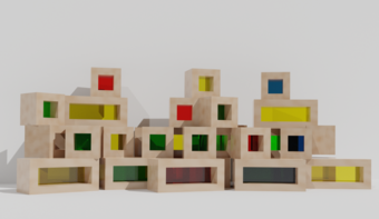 Детский развивающий набор из разноцветных элементов - fgospostavki.ru - Казань