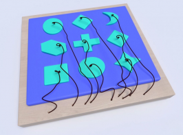 Развивающая панель с геометрическими фигурами - fgospostavki.ru - Казань