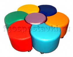 Комплект пуфиков "Цветик" - fgospostavki.ru - Казань