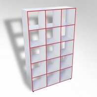 Шкаф открытый многосекционный ТР15 ЛДСП  - fgospostavki.ru - Казань