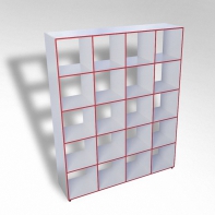 Шкаф открытый многосекционный ТР20 ЛДСП - fgospostavki.ru - Казань