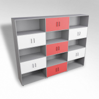 Шкаф встраиваемый закрытый с открытой полкой многосекционный ТР9 ЛДСП  - fgospostavki.ru - Казань