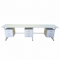 Стол 3-х тумбовый для лабораторных работ 2500*900*850 ЛДСП - fgospostavki.ru - Казань