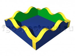 Сухой бассейн "Волна-2" с аппликацией - fgospostavki.ru - Казань