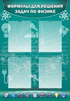 Стенд "Формулы для решения задач по физике" Вариант 3 - fgospostavki.ru - Казань