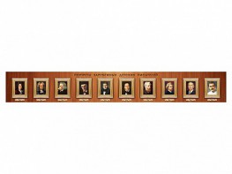 Стенд-лента "Портреты зарубежных детских писателей" - fgospostavki.ru - Казань